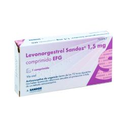 LEVONORGESTREL SANDOZ 1,5MG COMPRIMIDO EFG (1 comprimido)