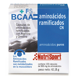 BCAA Aminoácidos Ramificados 500mg (100 caps.)