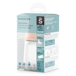 BIBERÓN ANTICÓLICO SILICONA  ZERØ.ZERØTM FLUJO ADAPTABLE (180ML)		