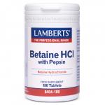 Betaína HCI 324mg/Pepsina 5mg (180comp)