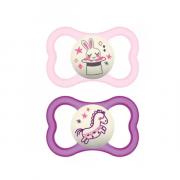 Miniatura - MAM BABY AIR NIGHT CHUPETE SILICONA 6M+ ROSA (2UDS)