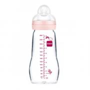 Miniatura - MAM BABY BIBERON FEEL GOOD CRISTAL +4M ROSA (260ML)