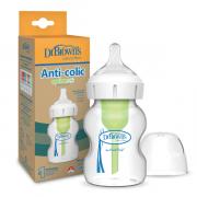 Miniatura - DR. BROWN´S BIBERÓN OPTIONS+ ANTI-COLIC BOCA ANCHA CRISTAL (150ml)  