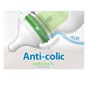 Miniatura - DR. BROWN´S BIBERÓN OPTIONS+ ANTI-COLIC BOCA ANCHA CRISTAL (150ml)  