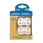 Miniatura - DR. BROWN´S CHUPETE ADVANTAGE ONE PIECE T1 AZUL/CREMA (2 UNIDADES)