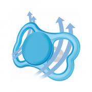 Miniatura - MAM BABY CHUPETE AIR SILICONA ORTODONTICO +6M AZUL-VERDE (2 UNIDADES)