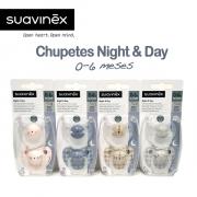 Miniatura - SUAVINEX CHUPETE NIGHT&DAY SILICONA 0-6M (2 UNIDADES)