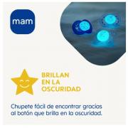 Miniatura - MAM BABY CHUPETE ORIGINAL NIGHT PURE SILICONA +6M NEUTRO (2 UNIDADES)