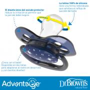 Miniatura - DR. BROWN´S CHUPETE REVERSIBLE ADVANTAGE 6-18M (2UDS)