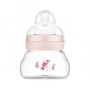 Miniatura - MAM BABY FEEL GOOD BIBERÓN CRISTAL TETINA PLANA COLOR ROSA +0M (90ML)