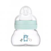 Miniatura - MAM BABY FEEL GOOD BIBERÓN DE CRISTAL TETINA PLANA +0M FOREST (90ML)