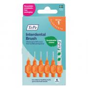 Miniatura - TEPE INTERDENTAL CEPILLO RECTO NARANJA (6 UNIDADES)