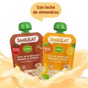 Miniatura - SMILEAT POUCH LECHE ALMENDRAS CACAO Y FRESA +9M  (100G)