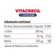 Miniatura - LABORATORIO VIÑAS PACK AHORRO VITACRECIL COMPLEX FE 180 CAPSULAS (3 UNIDADES X 60 COMPRIMIDOS) 1 MES GRATIS!