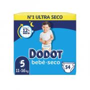 Miniatura - DODOT PACK BEBÉ SECO T. 5 (54 PAÑALES)