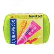 Miniatura - CURAPROX PACK DUPLO SET DE VIAJE CEPILLO DIENTES + PASTA DENTAL + CEPILLO INTERDENTAL