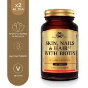 Miniatura - SOLGAR PELO PIEL UÑAS CON BIOTINA (60 VEG.COMPRIMIDOS)