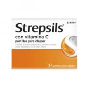 Miniatura - RECKITT BENCKINSER STREPSILS CON VITAMINA C PASTILLAS  (24 pastillas)