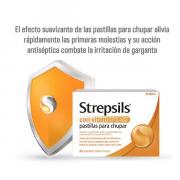 Miniatura - RECKITT BENCKINSER STREPSILS CON VITAMINA C PASTILLAS  (24 pastillas)