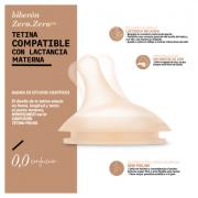 Miniatura - SUAVINEX TETINA ZERO.ZERO ANTICÓLICO SILICONA FLUJO M +0M (1 UNIDAD)