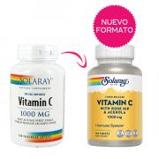 Miniatura - SOLARAY Vitamina C 1000mg + ACEROLA Y ESCARAMUJO  (100comp)