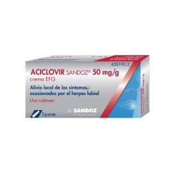 ACICLOVIR SANDOZ CARE 50 MG/G CREMA (1 tubo de 2g)