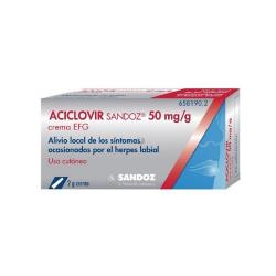 ACICLOVIR SANDOZ CARE 50 MG/G CREMA (1 tubo de 2g)