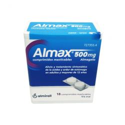 ALMAX 500mg (18 COMPRIMIDOS MASTICABLES)