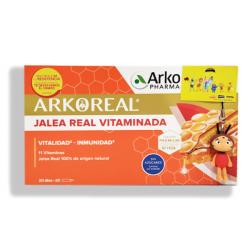 ARKOREAL JALEA REAL VITAMINADA SIN AZÚCARES  (20 DOSIS X 15ML)      