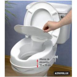 Asiento Elevador WC 10cm con tapa