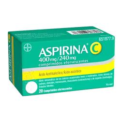 ASPIRINA C 400mg/240 mg (comp.Efervescentes)