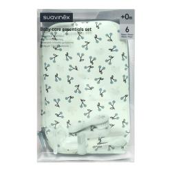 BABY CARE ESSENTIALS SET NECESER (COLOR CEREZAS VERDES)