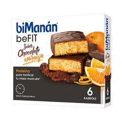 BeFIT Barritas de Chocolate Naranja (6 BARRITAS)