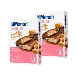 BeSLIM Barritas Toffee Caramelo ( 2 UNIDADES X 10 BARRITAS)