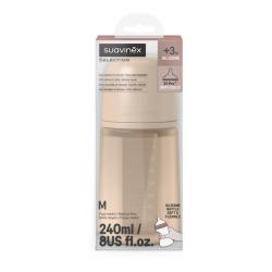 BIBERON DE SILICONA COLOR ESSENCE SOFT +3M (240ML)