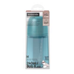 BIBERÓN DE SILICONA COLOUR ESSENCE INTENSE +3M (240ML)