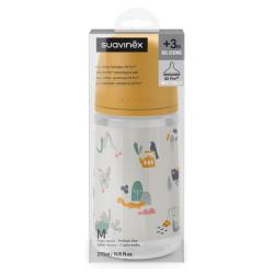 BIBERÓN PRINTS TETINA FISIOLÓGICA SILICONA SX PRO FLUJO MEDIO +3M (270ML)
