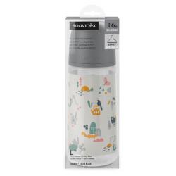 BIBERON PRINTS TETINA FISIOLOGICA SILICONA TALLA L (360ML)