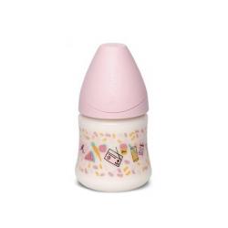 BIBERÓN TETINA ANATÓMICA LÁTEX FLUJO MEDIO 0-6M (150ML)