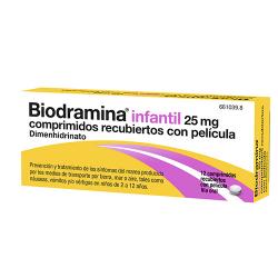 BIODRAMINA INFANTIL 25mg (12 comprimidos)