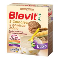 BLEVIT Plus Duplo 8 Cereales y Galletas María +5 Meses (600g) 
