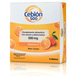 Cebión Vitamina C 500mg (12 sobres)