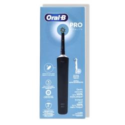 CEPILLO DENTAL ELECTRICO RECARGABLE VITALITY 100 CROSS ACTION NEGRO
