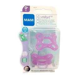 CHUPETE MAM Comfort™ 100% SILICONA 0M+ ROSA (2UDS)