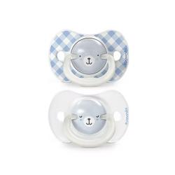 CHUPETE NIGHT & DAY TETINA SX PRO SILICONA 0-6M (2 UNIDADES)