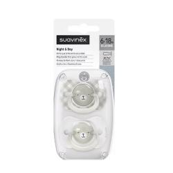 CHUPETE NIGHT & DAY TETINA SX PRO SILICONA 6-18M (2 UNIDADES) 