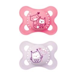 CHUPETE ORIGINAL PURE SILICONA 2-6M ROSA (2 UNIDADES)