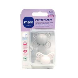 CHUPETE PERFECT START SILICONA SKIN SOFT 0-2M (2 UNIDADES)
