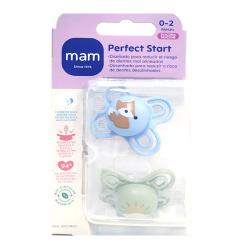 CHUPETE PERFECT START SILICONA SKIN SOFT 0-2M (2 UNIDADES)