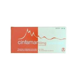 CINFAMAR 50mg COMPRIMIDOS RECUBIERTOS 